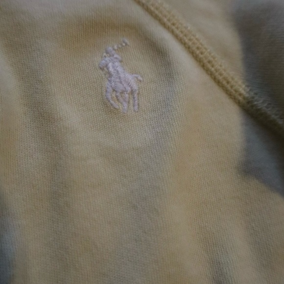 Ralph Lauren Light Yellow Footed Onesie - Picture 3 of 4